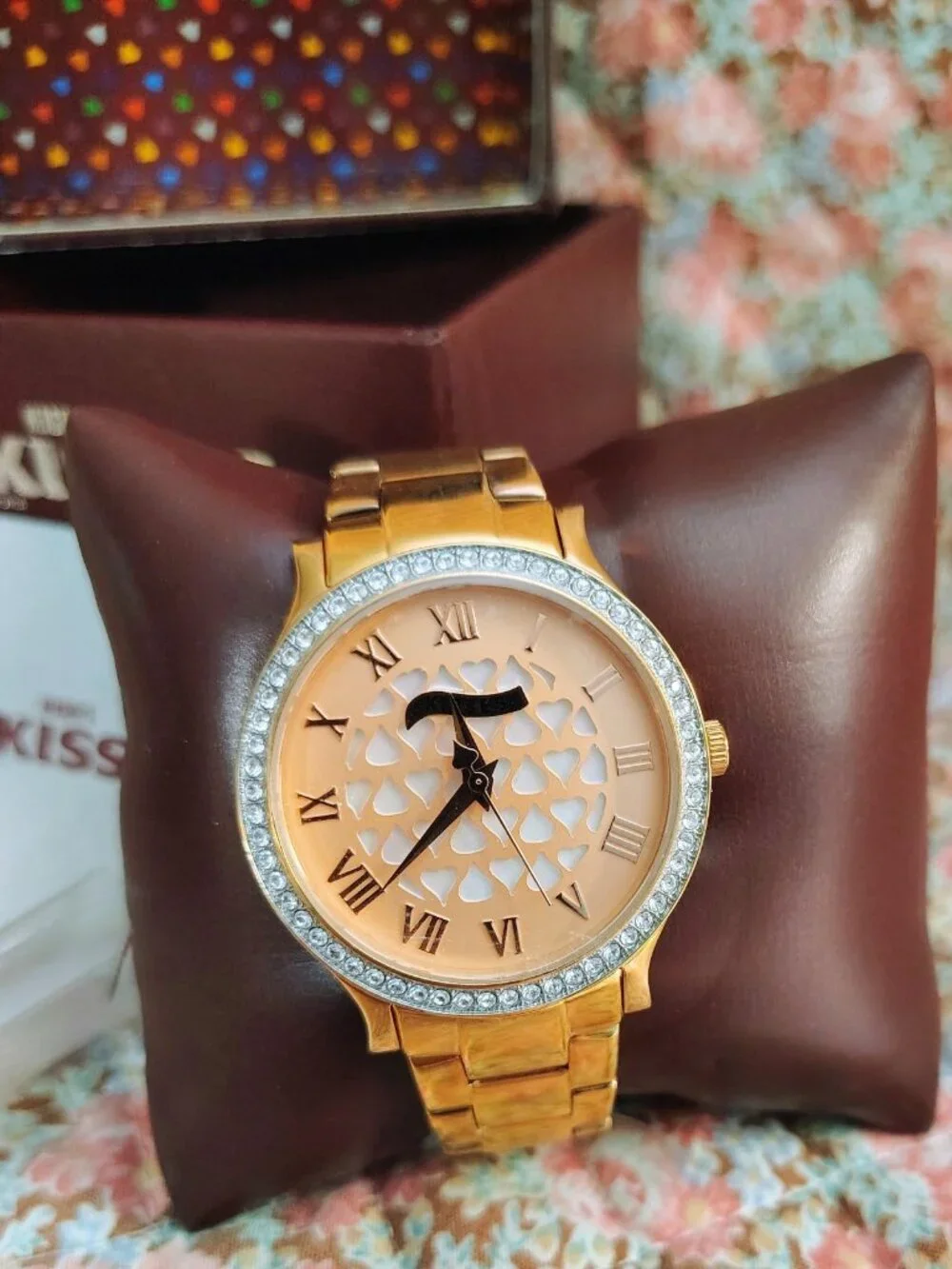NWT NIB Hershey Kiss watch features a rose gold-toned band MSRP 150